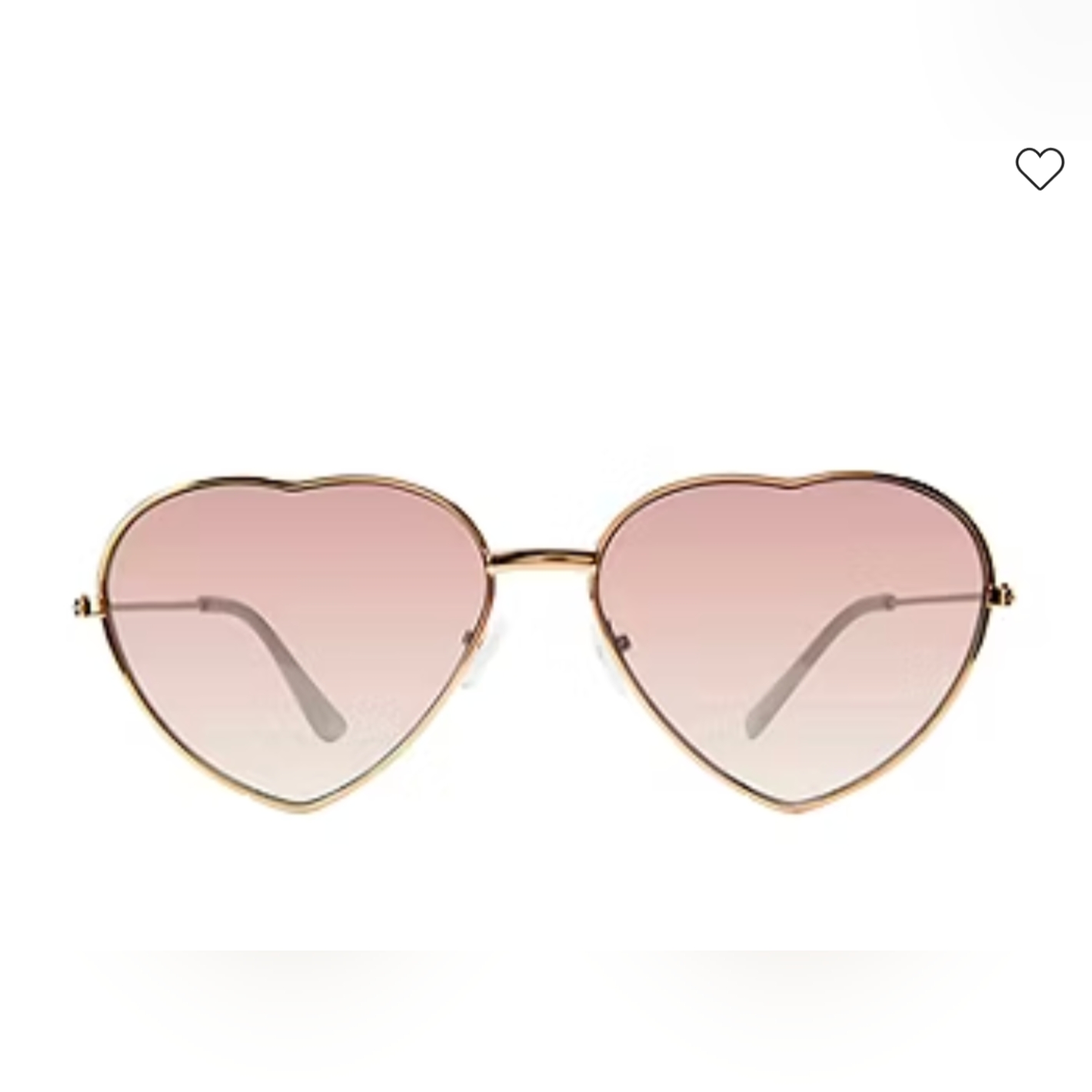 Juicy Couture Romeo Uv Heart Sunglasses Rose Gold